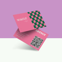 Artista Retro Groovy Pink & Green Abstrato Makeup