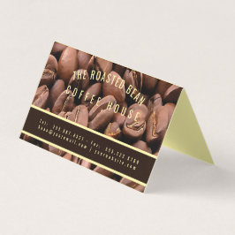 Cartão De Visita Artistic Roasted Coffee Beans Business Card