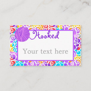 Cartão De Visita Artístico de Yarn