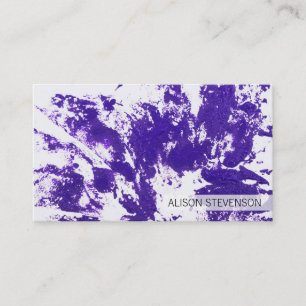 Cartão De Visita Artístico Roxo