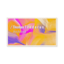 Artsy Bold Fresco Rosa Amarelo Abstrato