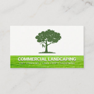 Cartão De Visita Árvore de Corte do Landscaper   Grama