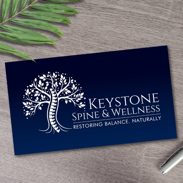 Cartão De Visita Árvore de espinha branca (Criador carregado)