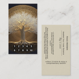 Cartão De Visita Árvore de Luz Eterna | Design da Árvore da Vida