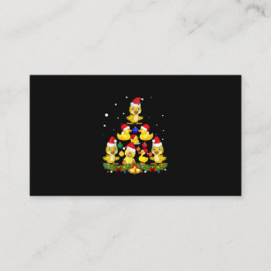 Cartão De Visita Árvore de Natal Duck