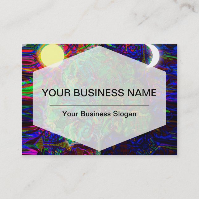 Cartão De Visita Árvore de vida noite e dia (Frente)