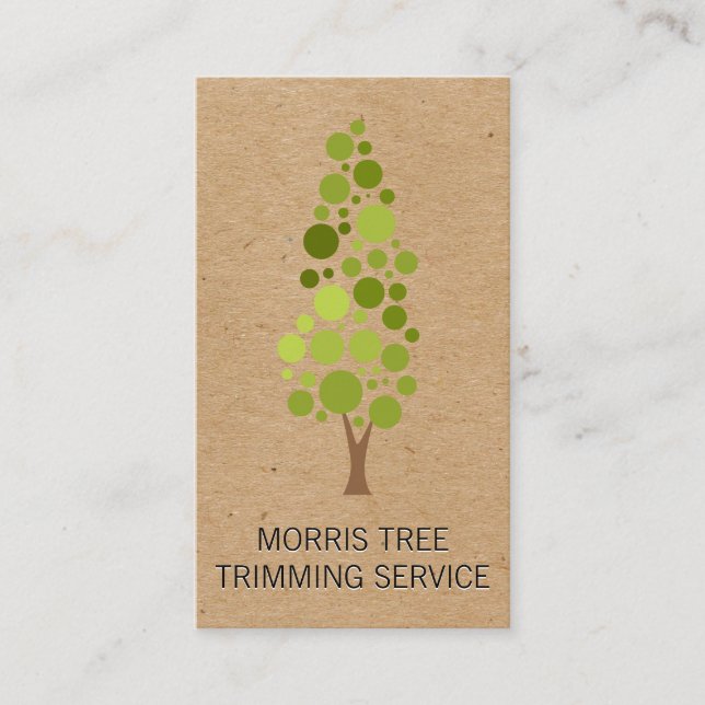 Cartão De Visita Árvore | Paisagismo | Jardineiro (Frente)