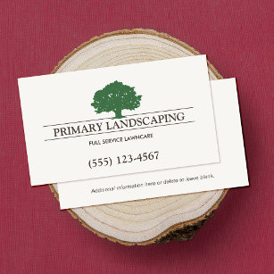 Cartão De Visita Árvore Paisagista do Lawn Care