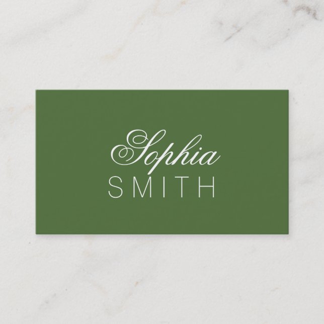 Cartão De Visita Árvore superior - Digite seu nome (Frente)