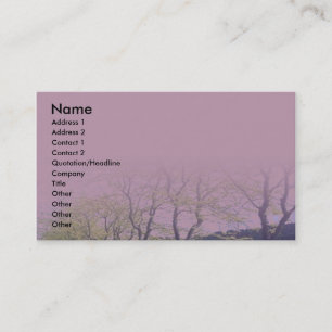 Cartão De Visita Árvores