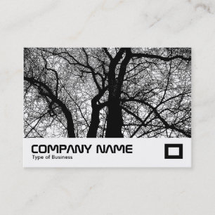 Cartão De Visita Árvores de Alto Contraste