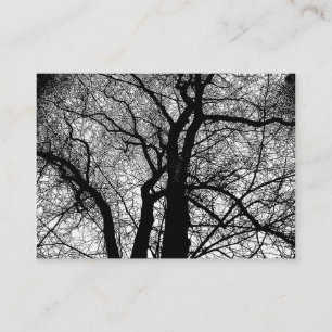 Cartão De Visita Árvores de Alto Contraste