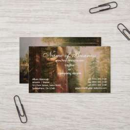 Cartão De Visita Árvores excelentes, Mariposa Grove, Califórnia, Bi