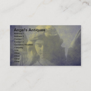 Cartão De Visita As antiguidades do anjo, arte de Digitas do anjo