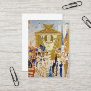 Cartão De Visita As catedrais de Wall Street por Stettheimer