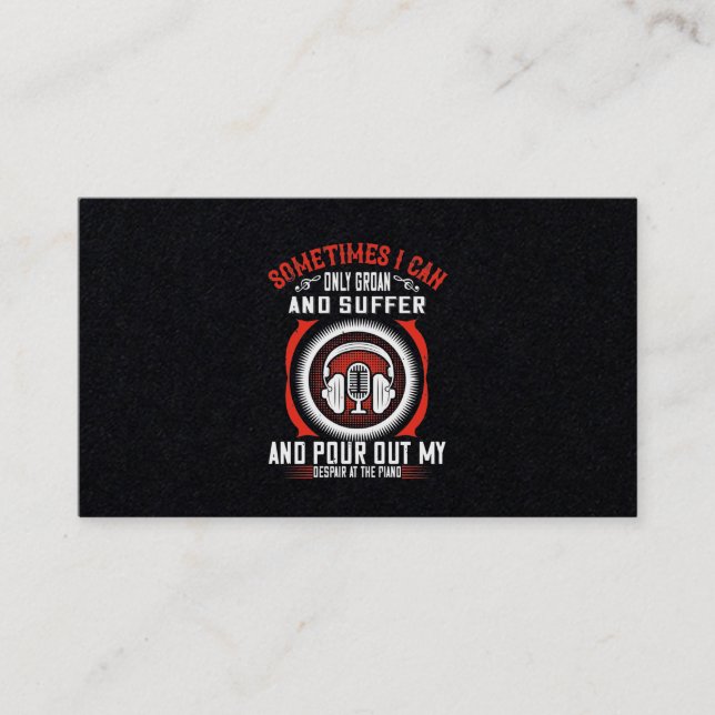 Cartão De Visita Às Vezes Eu Só Posso Crescer E Sofrer (Frente)