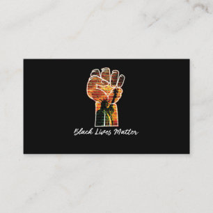 Cartão De Visita As vidas negras são importantes para a igualdade d