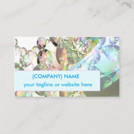 Cartão De Visita Asas do Fractal Amethyst do abstrato do cristal