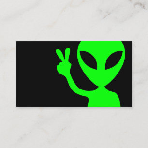 Cartão De Visita Ascendente próximo da alienígena