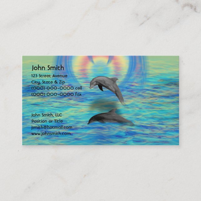Cartão De Visita Ascensão do golfinho (Frente)