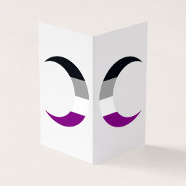 Cartão De Visita Asexual Pride Crescent Moons Greeting Card