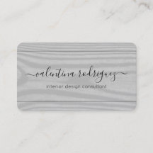 Assinatura Chic Script Black and Cinza Faux Wood