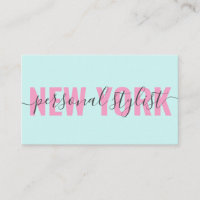 Assinatura de script de estilista de moda azul-ros