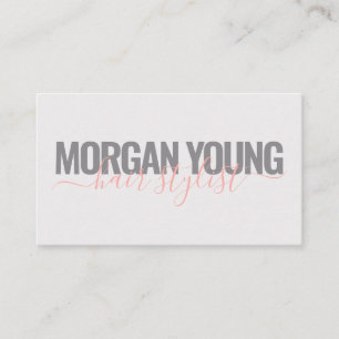 Cartão De Visita Assinatura do script de estilista de cabelos das c