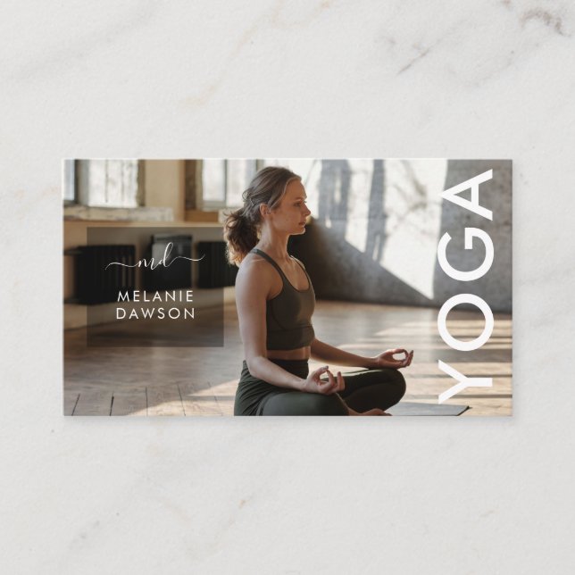 Cartão De Visita Assinatura Elegante Moderna Monograma (Frente)