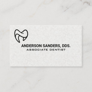 Cartão De Visita Assistência Médica Logotipo de Dente
