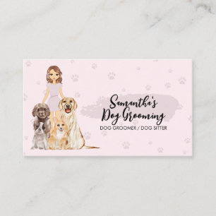 Cartão De Visita Assistência Veterinária de Desenho Animado