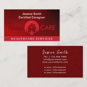 Cartão De Visita Assistente de Ajuda da Home Page do White e Red Pr