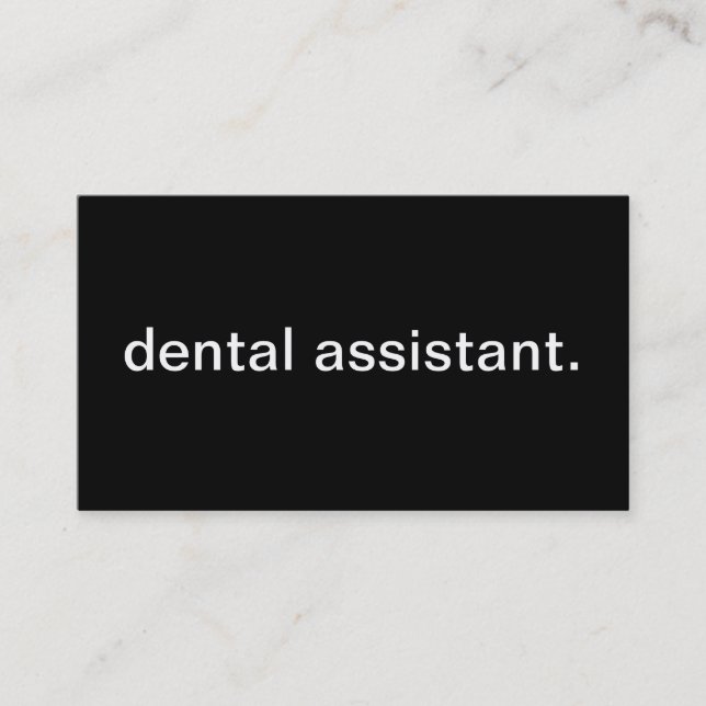 Cartão De Visita Assistente dental (Frente)