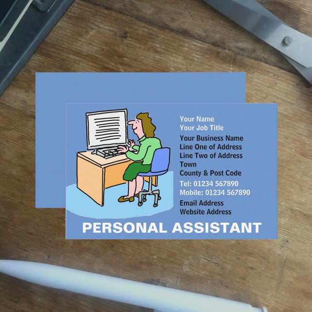 Cartão De Visita Assistente pessoal (Criador carregado)