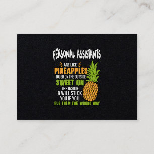 Cartão De Visita Assistentes Pessoais São Como Abacaxis.