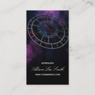 Cartão De Visita Astrologer, consultor de astrologia