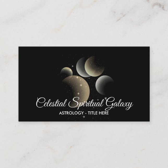 Cartão De Visita Astrologia Espacial Celestial Galáxia (Frente)