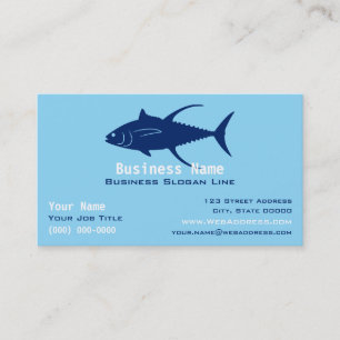 Cartão De Visita Atum Yellowfin Personalizado   Pesca no Alto Mar