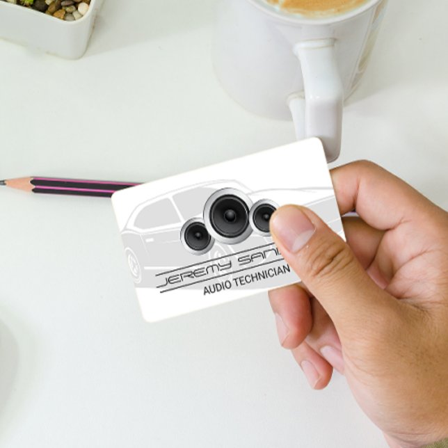 Cartão De Visita Áudio automóvel | AUTO-FALANTES (Criador carregado)