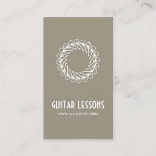 Cartão De Visita Aulas de Guitarra Professor de Música