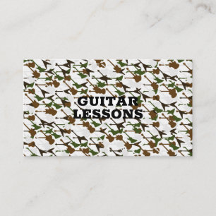 Cartão De Visita Aulas de Guitarra Professor de Música Instrutor de