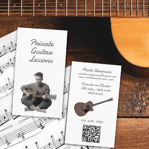 Cartão De Visita Aulas Particulares de Guitarra