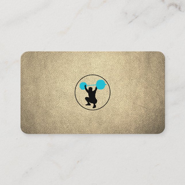 Cartão De Visita Aumentar Peso do Treinador Pessoal (Frente)