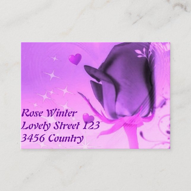 Cartão De Visita Aumentou e o amor (Frente)