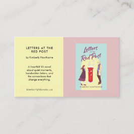 Cartão De Visita Author Book Promotion Custom YA Novel Pastel