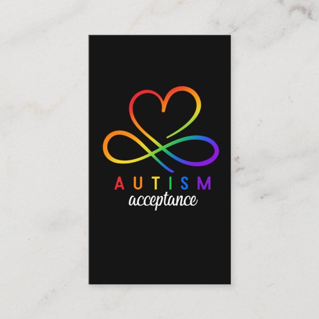 Cartão De Visita Autismo Sensibilização Meninas Crianças Autistas (Frente)