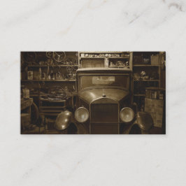 Cartão De Visita Auto Car Mechanic Technician Repair Shop Classic