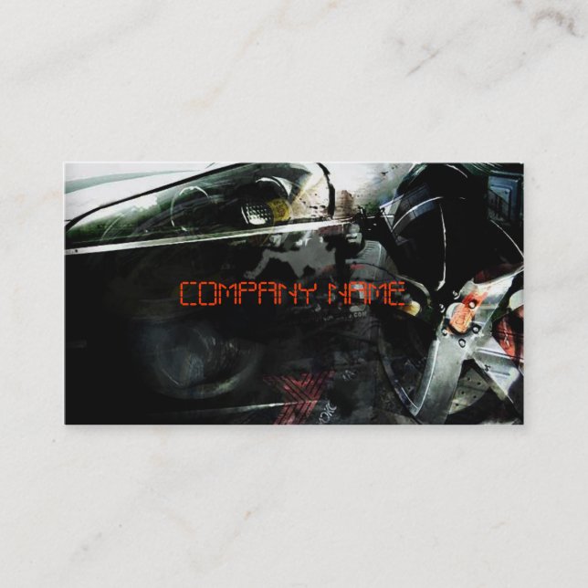 Cartão De Visita Auto carro desportivo à moda com lâmpada (Frente)