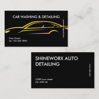 Cartão De Visita Auto Carro Detalhado