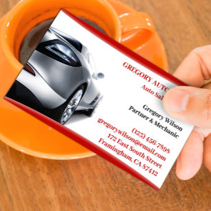 Cartão De Visita Auto Cars Business Card